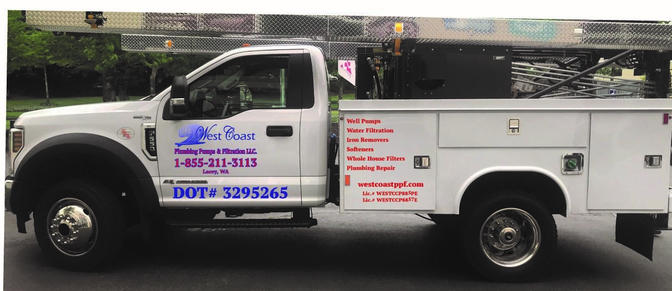 West Coast Plumbing Pumps & Filtration, LLC Truck